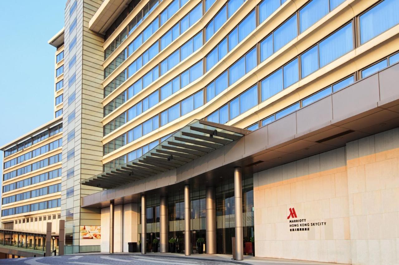 Hong Kong Skycity Marriott Hotel Eksteriør billede The hotel's entrance